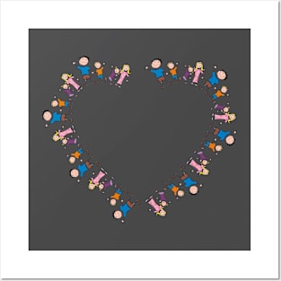 Family, Frame, Heart, Border, Boy, Cartoon, Comic, DadFamily Posters and Art